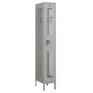Locker Metálico Ventilado  Simple  de 1 puerta Gris